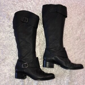 🔸 Victoire Black Leather Boots